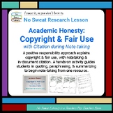 Library Lesson: Copyright, Fair Use, & Notetaking