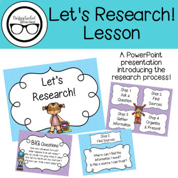 Preview of Let's Research! Lesson