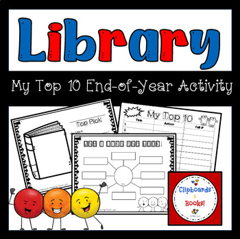 Preview of Library Lesson: My Top 10 End-of-Year Activity