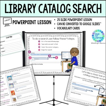 Preview of Library Lesson Online Catalog Computer Search