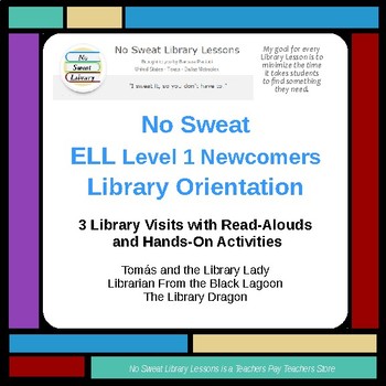 Preview of Library Orientation Lesson for Middle School English Learners L-1 Newcomers