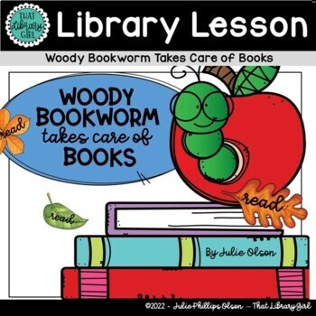 Preview of Book Care | Woody Bookworm Takes Care of Books with Activity and Stick Puppets