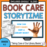 Book Care Library Lesson - Back to School Library Lessons 