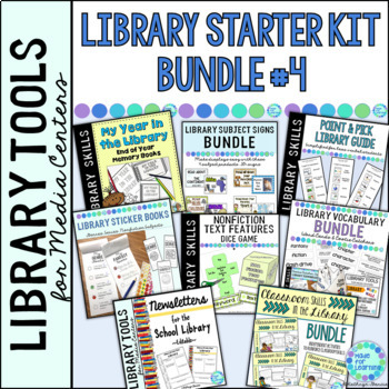 Preview of Library Skill Lessons, Communication Tools, Library Activities & Games Kit #4
