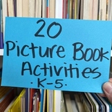 Library Lessons - Picture Book Activities | 20 Activities 