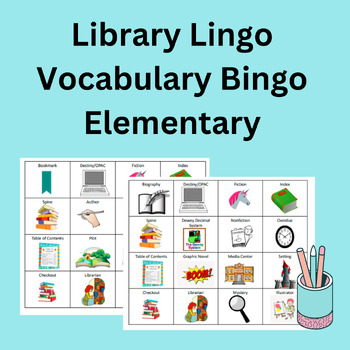 Library Lingo Bingo Printable Activity by The Laidback Librarian