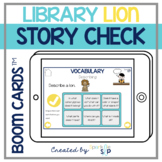 Library Lion Book Companion for Speech Therapy Boom Cards™️ Deck