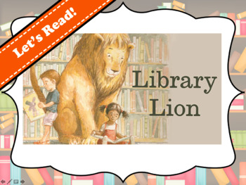 Preview of Library Lion by Michelle Knudsen Vocabulary Visuals (for ELLs)