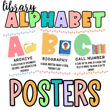 Preview of Library/ Media Center Alphabet Posters