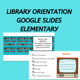 Library Media Center Orientation Google Slides Introduction