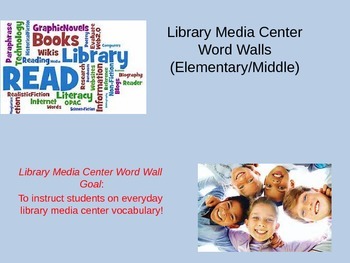 Preview of Library Media Center Word Walls