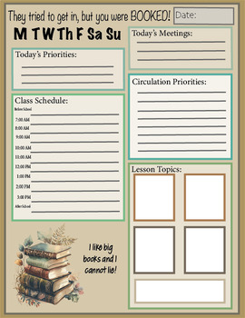 Preview of Library Media Specialist Planner