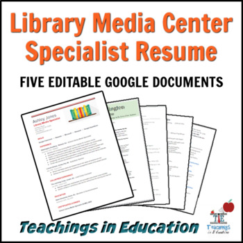Preview of Library Media Specialist Resume