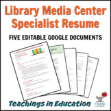 Library Media Specialist Resume