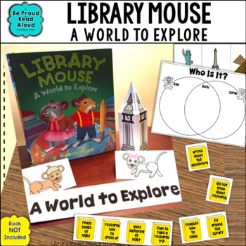 Preview of Library Mouse A World to Explore Research Lesson Read Aloud Book Activities