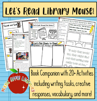 Preview of Library Mouse Book Companion and Activities