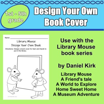 Preview of Library Mouse Book Cover Design Activity