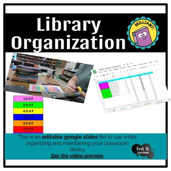 Preview of Library Organization Pack 