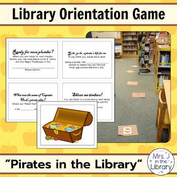 Preview of Library Orientation Game: Pirates Theme