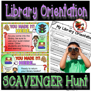 Preview of Library Orientation Scavenger Hunt