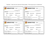 Library Passes (set of 4)