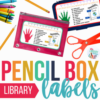 Preview of Library Pencil Box Labels | English & Spanish