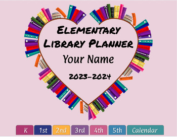 Preview of Library Planner 2023-2024 - Updated