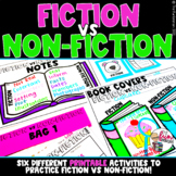 Library | Reading | Fiction vs Non-Fiction | 6 Printable A