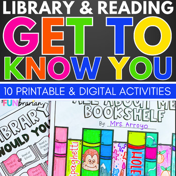 Preview of Library | Reading | Get to Know You | Back to School