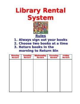 Preview of Library Rental System