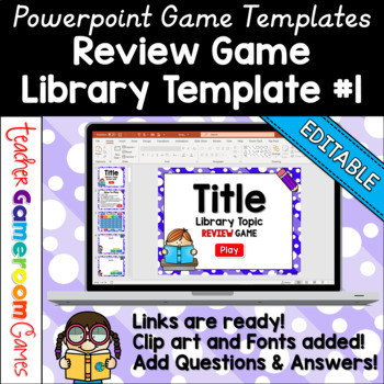 Preview of Library Review Game Template