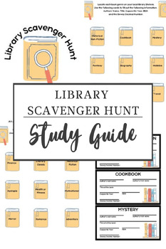 Preview of Library Scavenger Hunt (6-12)