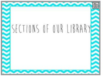 Preview of Library Section Flipchart