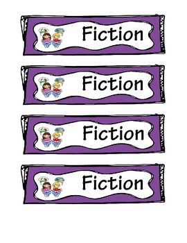 Preview of Library Shelf Labels