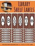 Library Shelf Labels Fiction/Dewey 000-900 Orange/Black CH