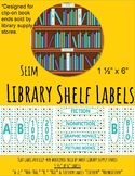Library Shelf Labels for Clip-On Book Ends