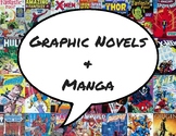 Library Shelf Signage - Graphic Novels and Manga