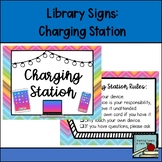 Library Signs: Charging Station