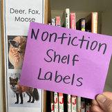 Library Signage - Nonfiction Shelf Labels - Includes Dewey