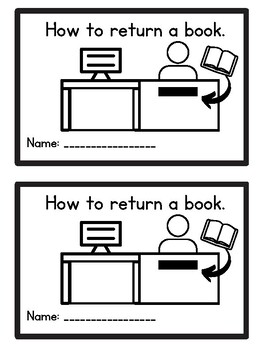 Preview of Library Skills Book: How to return books