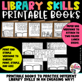 Library Skills Bundle | Printable Books | Paper Bag Books 