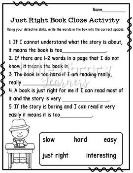 Library Skills- Just Right Book Pack by Little Library Learners | TPT