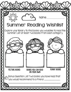 library no prep printables summer themed by little library learners