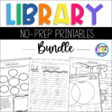Library Skills No Prep Printables and Worksheets - Bundle