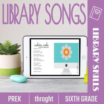 Preview of Library Skills Songs