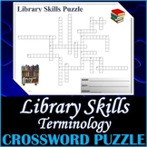 Library Skills Terminology Crossword Puzzle