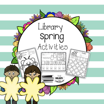 Preview of Library Spring Themed Activities