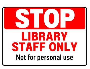 Preview of Library Stop Sign