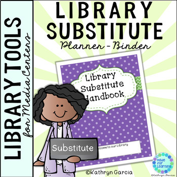 Preview of Library Substitute Planner Binder Folder