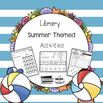 Preview of Library Summer Themed Activities